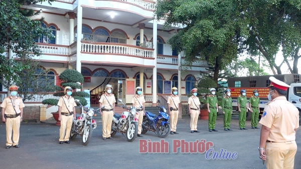 Công an Bình Long ra quân tấn công trấn áp tội phạm tết Nguyên đán Nhâm Dần