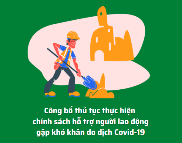 Công bố thủ tục thực hiện chính sách hỗ trợ người lao động gặp khó khăn do dịch Covid-19